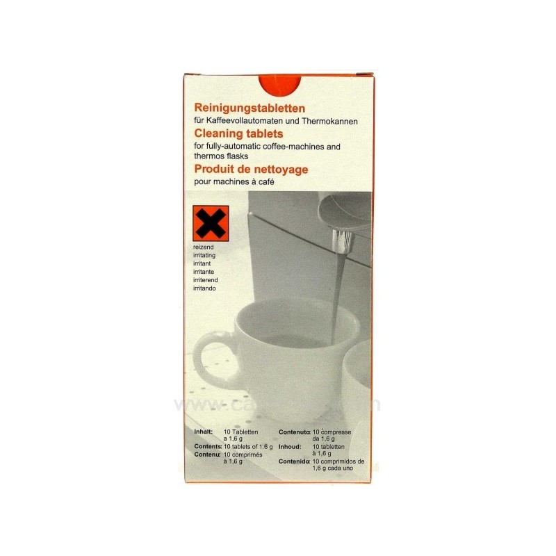 Pastilles détergentes pour cafetière expresso Bosch Siemens