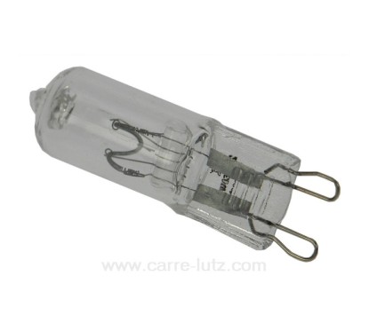 620107  Ampoule halogene G9 60W 230V 1,70 €