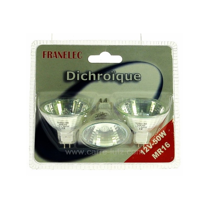620122 Ampoule halogène MR16 50W 12V par 3 4,40 € 620122 Ampoule halogène MR16 50W 12V par 3 4,40 €