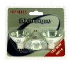 620122  Ampoule halogène MR16 50W 12V par 3 4,40 €