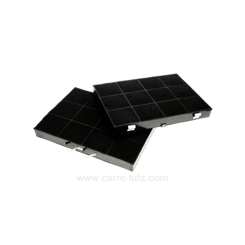 2 Filtres charbon actif modèle 100 DKF38 295X210X30 MM  de hotte aspirante Bauknecht Whirlpool 