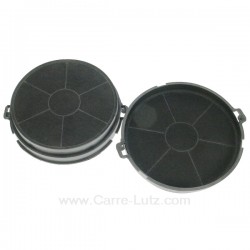 2 Filtres charbon actif S30 diamètre 186 mm Ariston Indesit Scholtes Hotpoint C002094495 , reference 701146