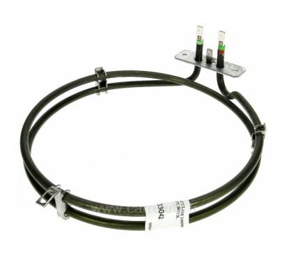 703042  71X6211 - Résistance circulaire 2400W diamètre 190 mm de four à chaleur tournante Bosch Brandt Sidex Smeg Vedette Tho...