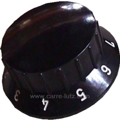 704749  00001304851 - Manette noire 0.8 pour convecteur Godin Cervin 3117 Art Deco 3119 Grand Ariegeois 3143 Argentic 330102 ...