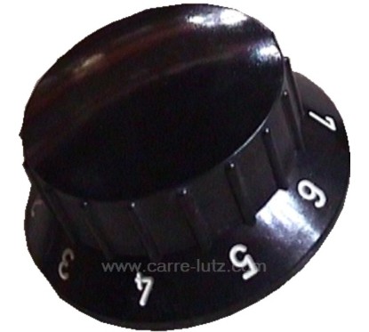 00001304851 - Manette noire 0.8 pour convecteur Godin Cervin 3117 Art Deco 3119 Grand Ariegeois 3143 Argentic 330102 Jurassien 3