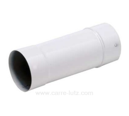 Tuyau émaillé blanc diamètre 125 mm  33 cm