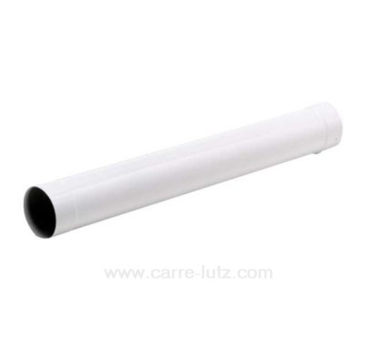 Tuyau émaillé blanc diamètre 125 mm  1 mt