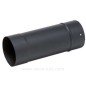 Tuyau émaillé noir mat diamètre 153 mm  33 cm