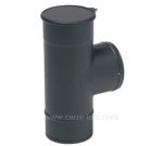 70590669  Té à bouchon émaillé noir mat diamètre 153 mm  74,40 €