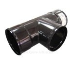705655  Té sans bouchon émaillé noir diamètre 153 mm  37,90 €