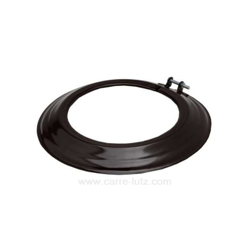 Rosace émaillé noir diamètre 125 mm