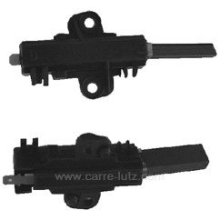 715724  51x9120 - Jeu de 2 charbons moteur Type D de lave linge Brandt Vedette  20,70 €