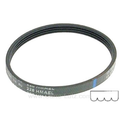 726118 57x1048 - Courroie plate 226 H4 de sèche linge Fagor Brandt Vedette 3,70 €