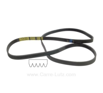 726241 1225 J5 MAEL - Courroie plate de lave linge Candy Rosières 41021973 8,40 €