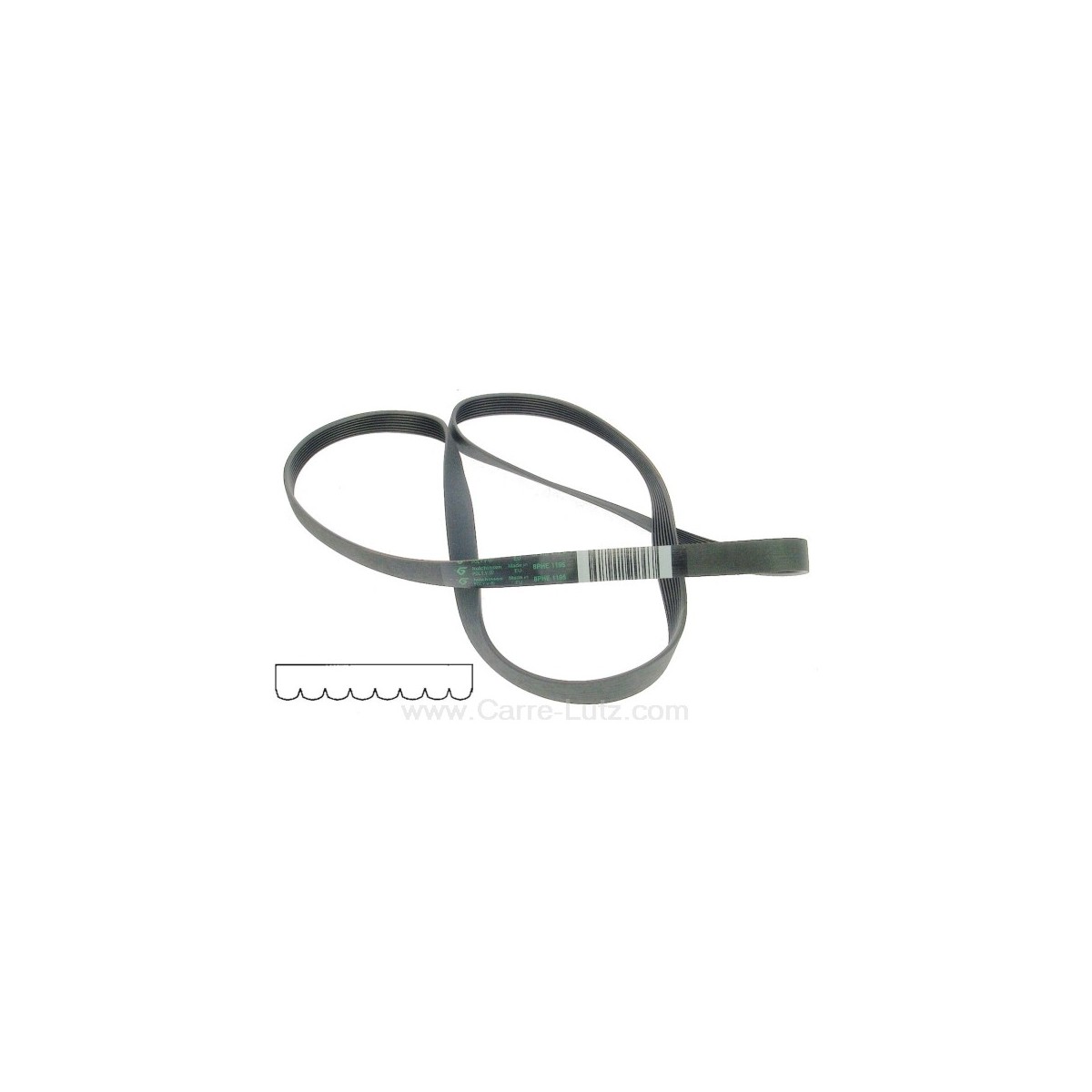 726244  1195 H8 MAEL - Courroie plate de lave linge Indesit Ariston Scholtes C00082318  7,00 €