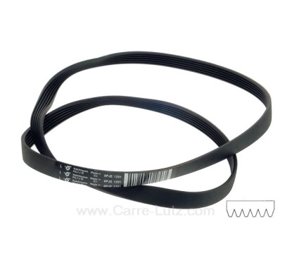 1201 J6 - Courroie plate 1201 ou 1198 J6 MAELde lave linge Indesit Ariston C00119126 A Martin Electrolux 1108784008