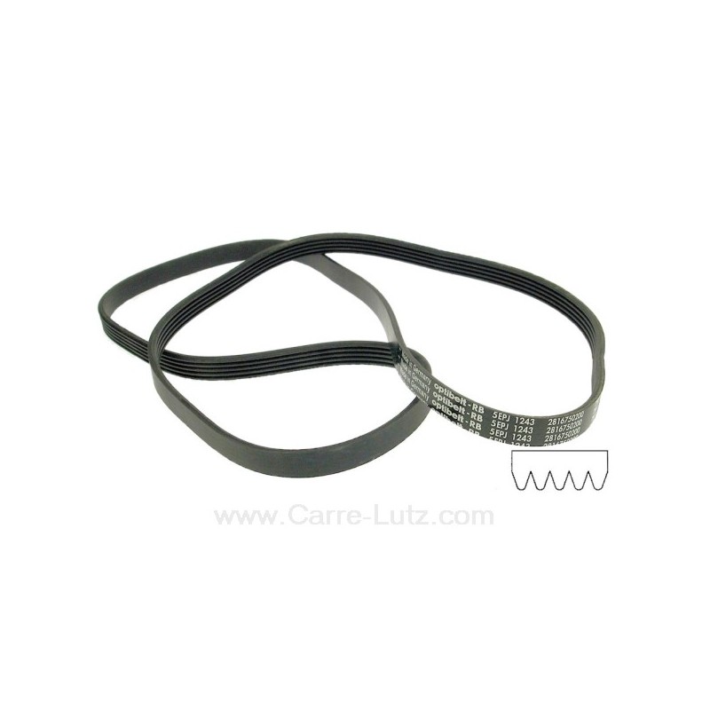 726257 1244 J5 MAEL - Courroie plate de lave linge Arcelik Beko 2816750200 10,10 € 726257 1244 J5 MAEL - Courroie plate de lave linge Arcelik Beko 2816750200 10,10 €