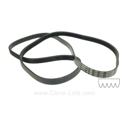 726257  1244 J5 MAEL - Courroie plate de lave linge Arcelik Beko 2816750200 10,10 €