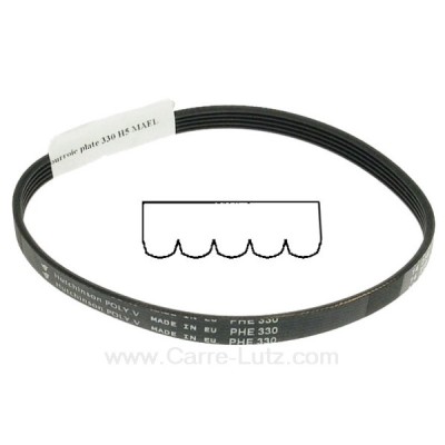 726260 330 H5 MAE - Courroie plate de sèche linge Bellevita Bosch Siemens 00600151 6,00 €