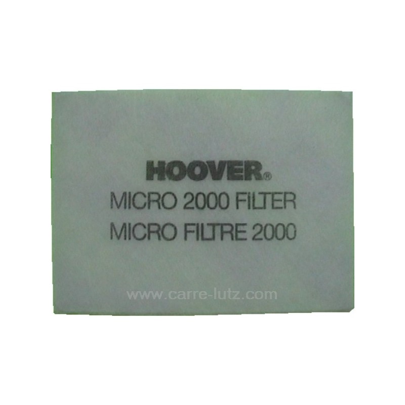 743425  40600928 - Micro filtre 2000 d'aspirateur Hoover  3,20 €
