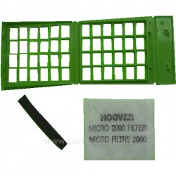 Kit cassette filtre 2000 d'aspirateur Hoover élite, reference 743428