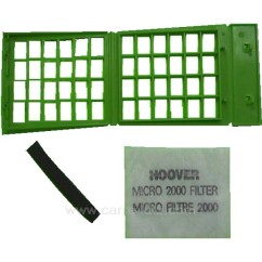 743428  Kit cassette filtre 2000 d'aspirateur Hoover élite 5,00 €