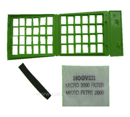 Kit cassette filtre 2000 d'aspirateur Hoover élite