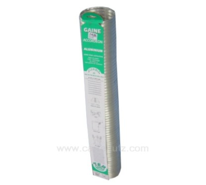 Gaine aluminium de ventilation diamètre 133 mm 3 mt