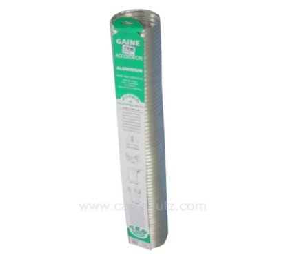 744008  Gaine aluminium de ventilation diamètre 133 mm 3 mt 20,20 €