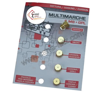 537505  C00021370 ou C00021378 ou C00900634 ou C00121265 ou 71x5115 ou 50241726004 - Jeu d'injecteurs pour gaz butane propane...