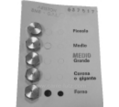 537531  607875999 - Jeu d'injecteurs 7MB gaz naturel pour gazinière Arthur Martin Indesit 11,40 €