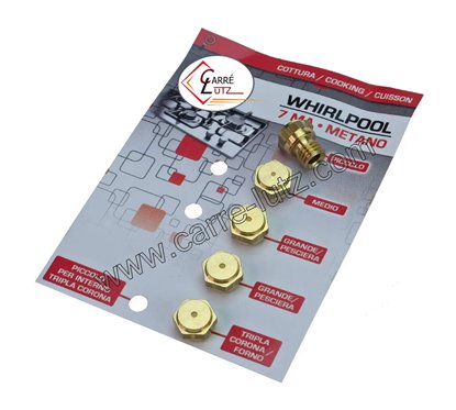 537552  481931038153 - Jeu d'injecteurs gaz naturel 7Ma pour gazinière Scholtès Whirlpool 13,20 €