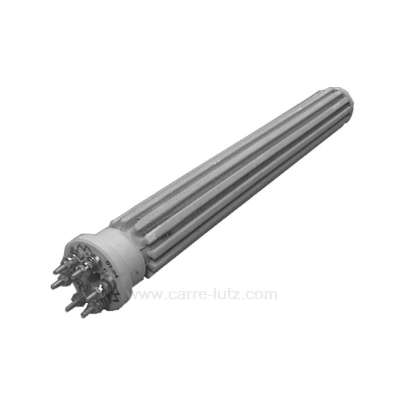 703640  Résistance de chauffe-eau stéatite 47X440mm 2400W tous courants Monophasé ou triphasé 6 bornes  45,30 €