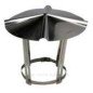Chapeau inox N°3  pour buise de  155 à 180 mm