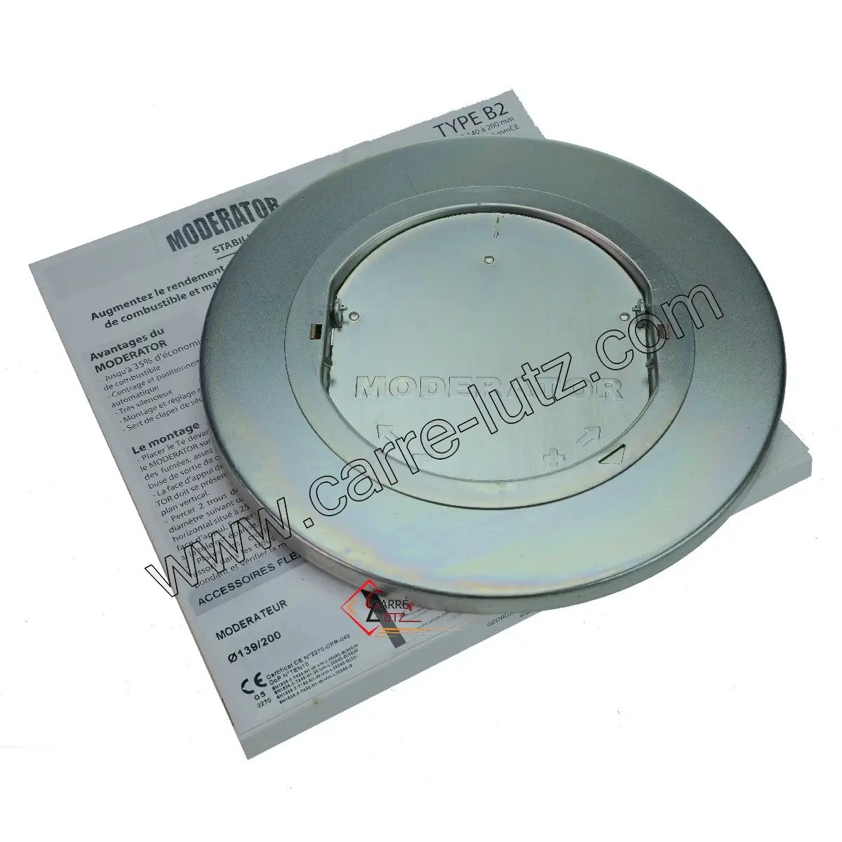 705811  Modérateur de tirage diamètre 140 à 200 mm 114,00 €