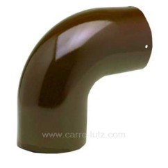 Coude lisse émaillé marron diamètre 139 mm , reference 705933