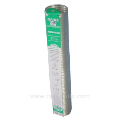 744001  Gaine aluminium de ventilation diamètre 102 mm 3 mt 15,80 €