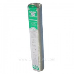 Gaine aluminium de ventilation diamètre 102 mm 1,5 mt, reference 744004