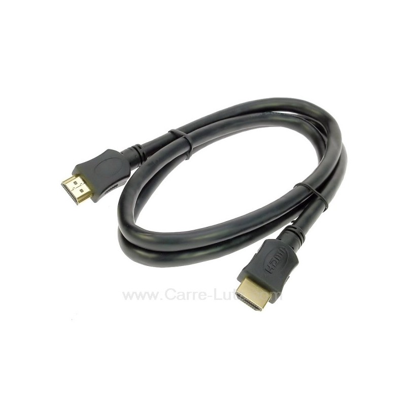 Cordon HDMI 1.4  0,75 mt 19 pin, reference 771680