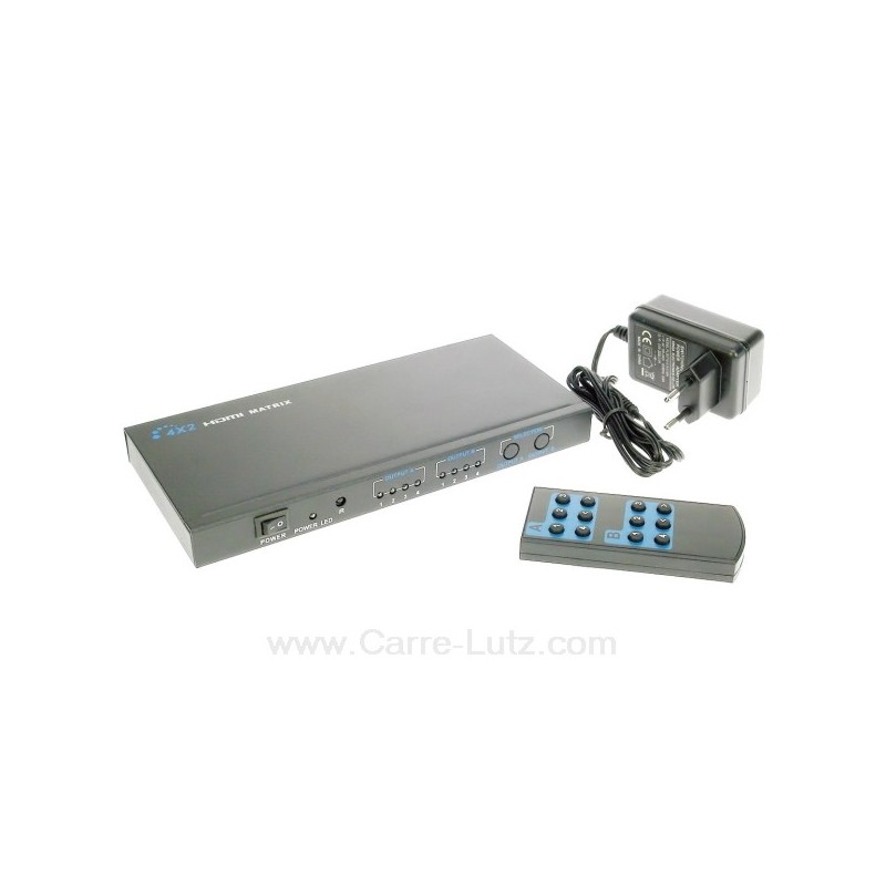 771697  Commutateur HDMI 4 entrées 2 sorties 98,00 €