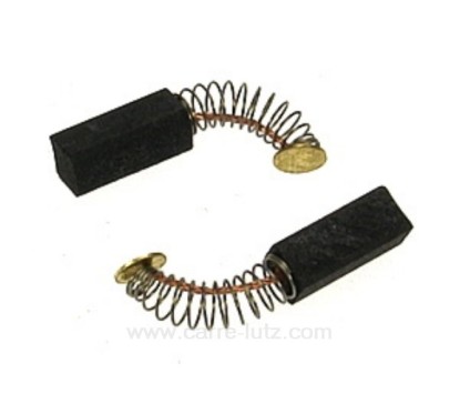 Jeu de charbon moteur 6,4x6,4x16 mm