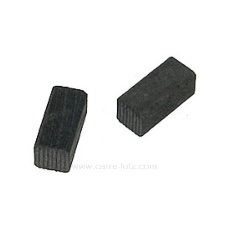 Jeu de charbon moteur 6x6x12,5 mm Jeu de charbon moteur 6x6x12,5 mm
