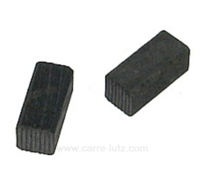 Jeu de charbon moteur 6x6x12,5 mm