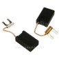 Jeu de charbon moteur 6,4x12,5x19 mm