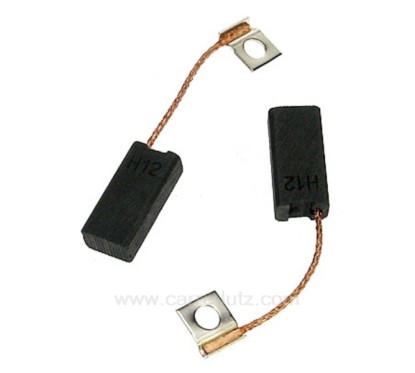 Jeu de charbon moteur 6,3x10x21 mm