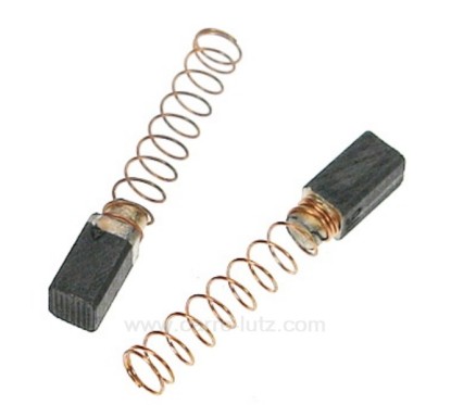 Jeu de charbon moteur 6,35x6,35x15 mm