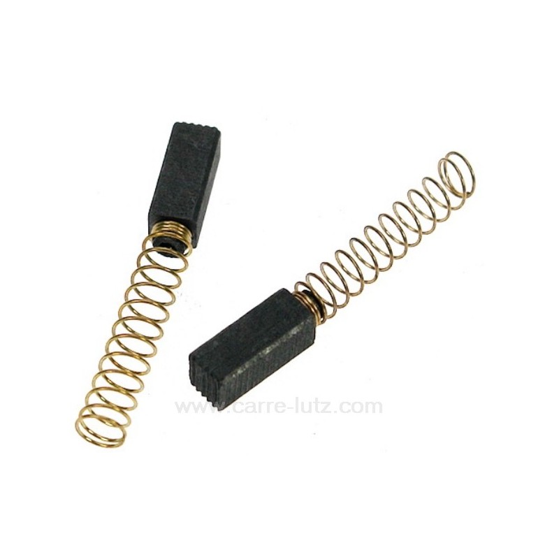 Jeu de charbon moteur 6,3x6,3x15 mm