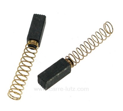 Jeu de charbon moteur 6,3x6,3x15 mm