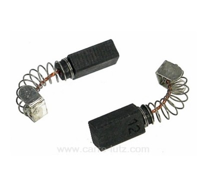 Jeu de charbon moteur 6x8x14 mm