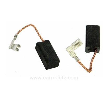 Jeu de charbon moteur 6,35x8x15 mm